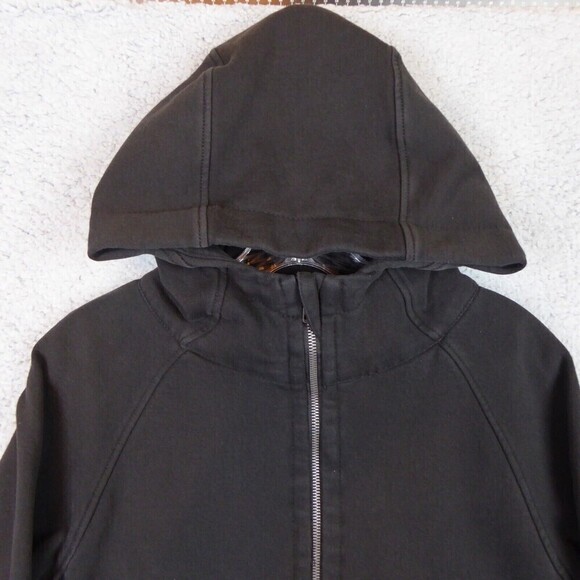 Zyia Active Hoodie Women's Large Black Hooded Sweatshirt Jacket Full Zip Long - Picture 2 of 11